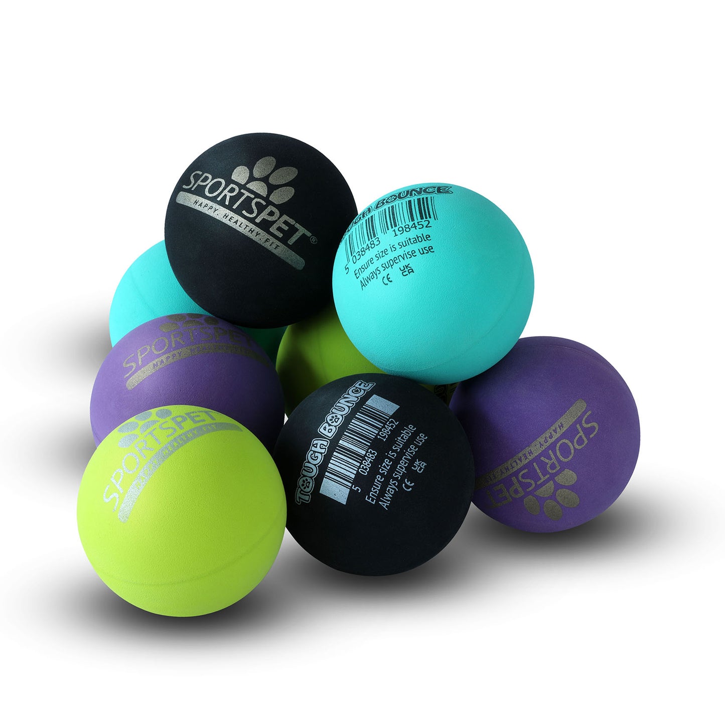 SPORTSPET Tough Bounce 65mm Balls